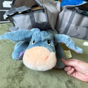 Disney Eeyore Plush Toy - Blue and Pink